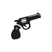 icono de pistola. vector de arma logotipo de ilustración de equipo militar