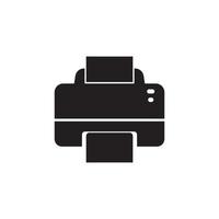 plantilla de diseño de vector de logotipo de icono de máquina de impresora