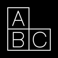 icono de vector abc