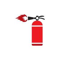 icono de extintor de incendios. diseño de logotipo de ilustración vectorial. vector