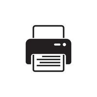 printer machine icon logo vector design template