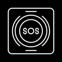 Emergency Button Vector Icon