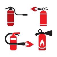 icono de extintor de incendios. diseño de logotipo de ilustración vectorial.