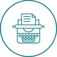 Typewriter Vector Icon