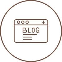 Blog Vector Icon