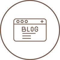 icono de vector de blog