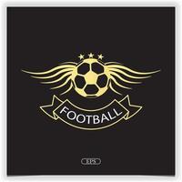 luxury gold football logo premium elegant template vector eps 10