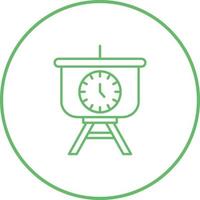 Time Manage Presentation Vector Icon