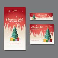 Christmas Sale Sosial Media Banner vector
