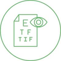 Eye Test Vector Icon