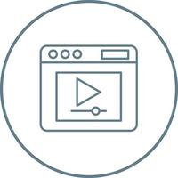 Video Player Vector Icon