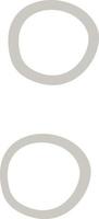 Beige circles for decoration. vector