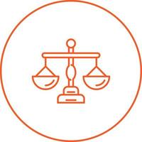 Justice Scale Vector Icon