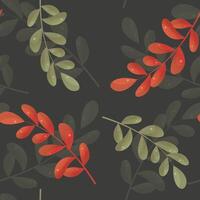 delicate and elegant seamless pattern with plant elements vector