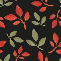 delicate and elegant seamless pattern with plant elements vector