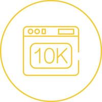 icono de vector de 10k