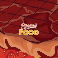 hand drawn delicious food illustration vector