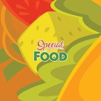 hand drawn delicious food illustration vector