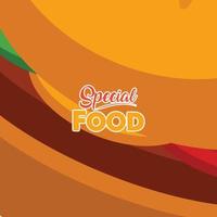 hand drawn delicious food illustration vector