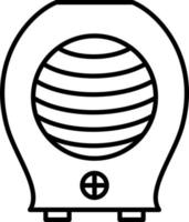 Heater Line Icon vector