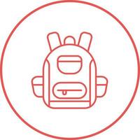 icono de vector de mochila