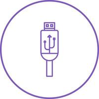 Usb Cable Vector Icon