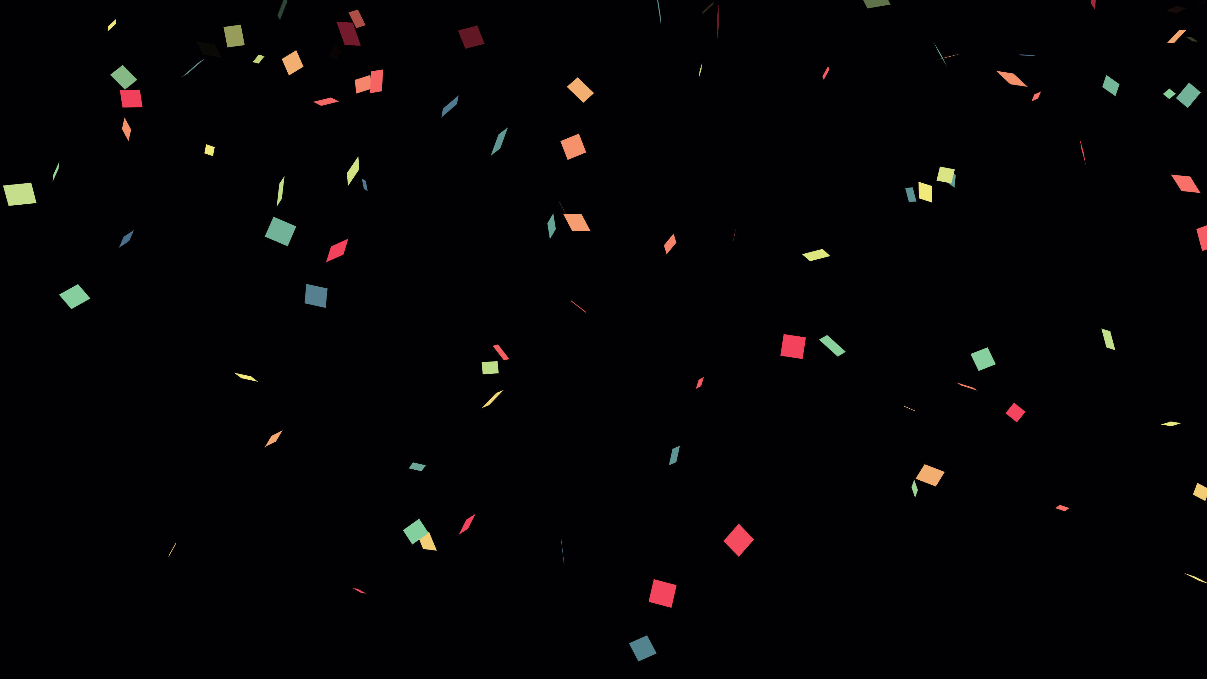 Multi color Confetti animation with alpha channel.Confetti festival ...
