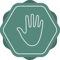 Hand Line Icon vector
