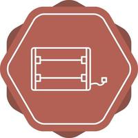 Electric Heater Line Icon vector