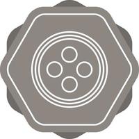Button Line Icon vector