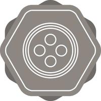 Button Line Icon vector