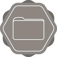 Folder Line Icon vector
