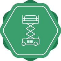 Lifter Crane Line Icon vector