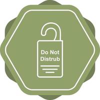 Door Hanger Line Icon vector