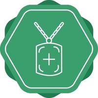 Military Chain Line Icon vector