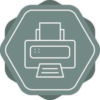 Printer Line Icon vector