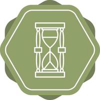 Sand glass Line Icon vector
