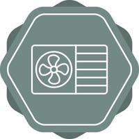 AC Window Unit Line Icon vector