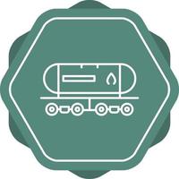 Tank Wagon Line Icon vector