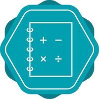 Mathematics Line Icon vector