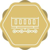 Wagon Line Icon vector