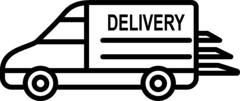 Fast Delivery Line Icon vector