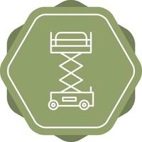 Lifter Crane Line Icon vector