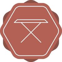 Tea Table Line Icon vector