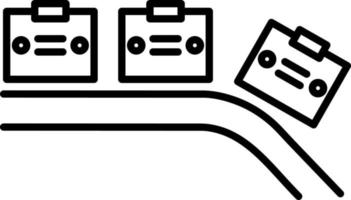 Conveyor Line Icon vector