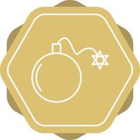 Bomb Line Icon vector