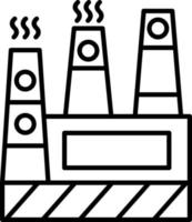 Factory Line Icon vector