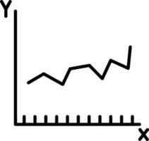 Graph Line Icon vector