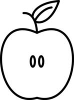 Apple Line Icon vector