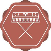 Piano Line Icon vector